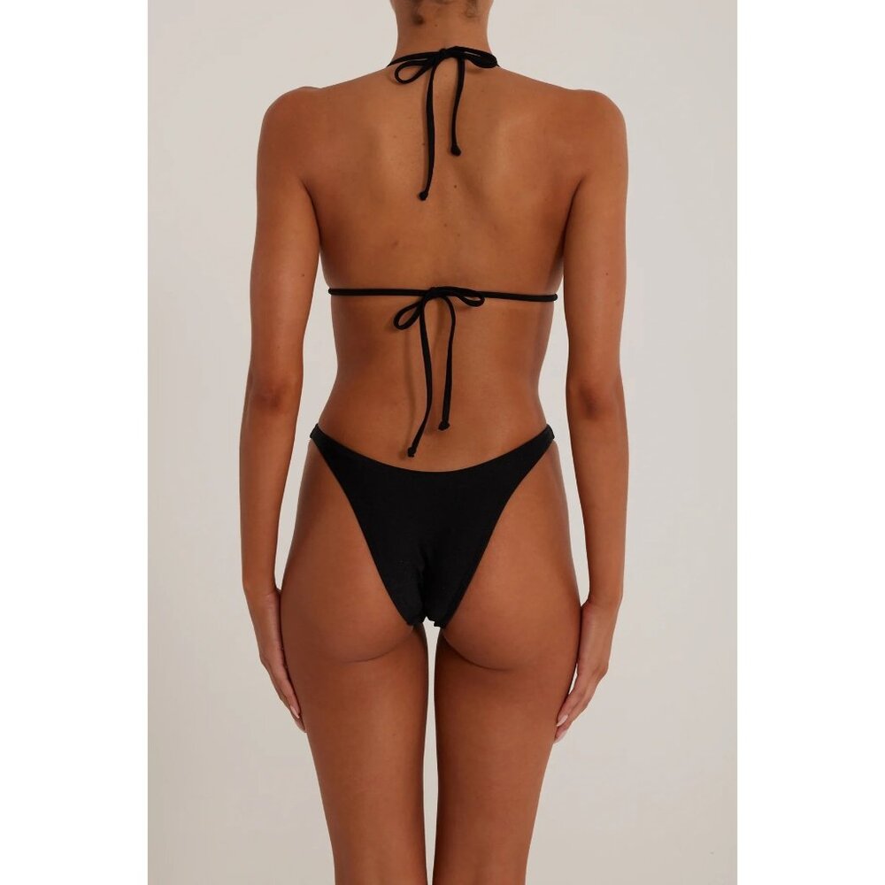 Same Triangle Bikini Top In Black - image 3